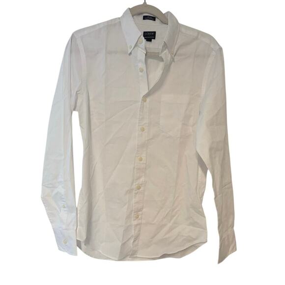 NWOT J.Crew Slim Untucked Flex Performance Casual Shirt White Size Small - Picture 2 of 6